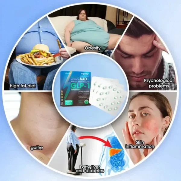 [Official Authorized Store] Piguiay® GLP-1 Slimming & Health Ultra Concentrated Essence Liquid Pearls – NAD+ Moringa & ACV & Keto BHB (✔️speedy, long-lasting, addressing diabetes, obesity, and cardiovascular diseases) – Developed by the Obesity Society🎁
