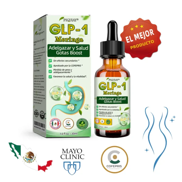 Piguiay® GLP-1 Gotas saludables adelgazantes de Moringa (Quemador de grasa de grado alimenticio - Desarrollado por expertos en secretología y metabolismo) 🎁