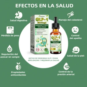 Piguiay® GLP-1 Gotas saludables adelgazantes de Moringa (Quemador de grasa de grado alimenticio - Desarrollado por expertos en secretología y metabolismo) 🎁