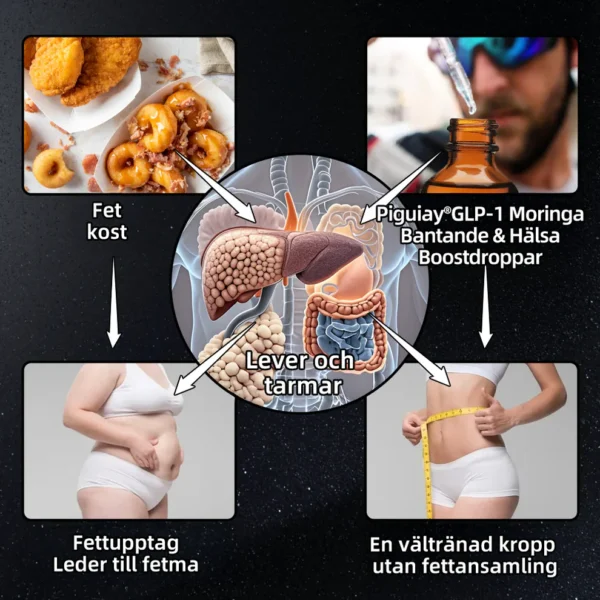 Piguiay® GLP-1 Moringa Viktminskning Hälsoboost Droppar(Livsmedelsgodkänd fettförbrännare - Utvecklad av experter inom sekretologi och metabolism)🇸🇪