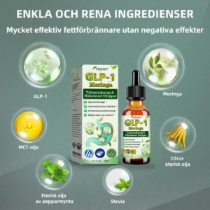 Piguiay® GLP-1 Moringa Viktminskning Hälsoboost Droppar(Livsmedelsgodkänd fettförbrännare - Utvecklad av experter inom sekretologi och metabolism)🇸🇪